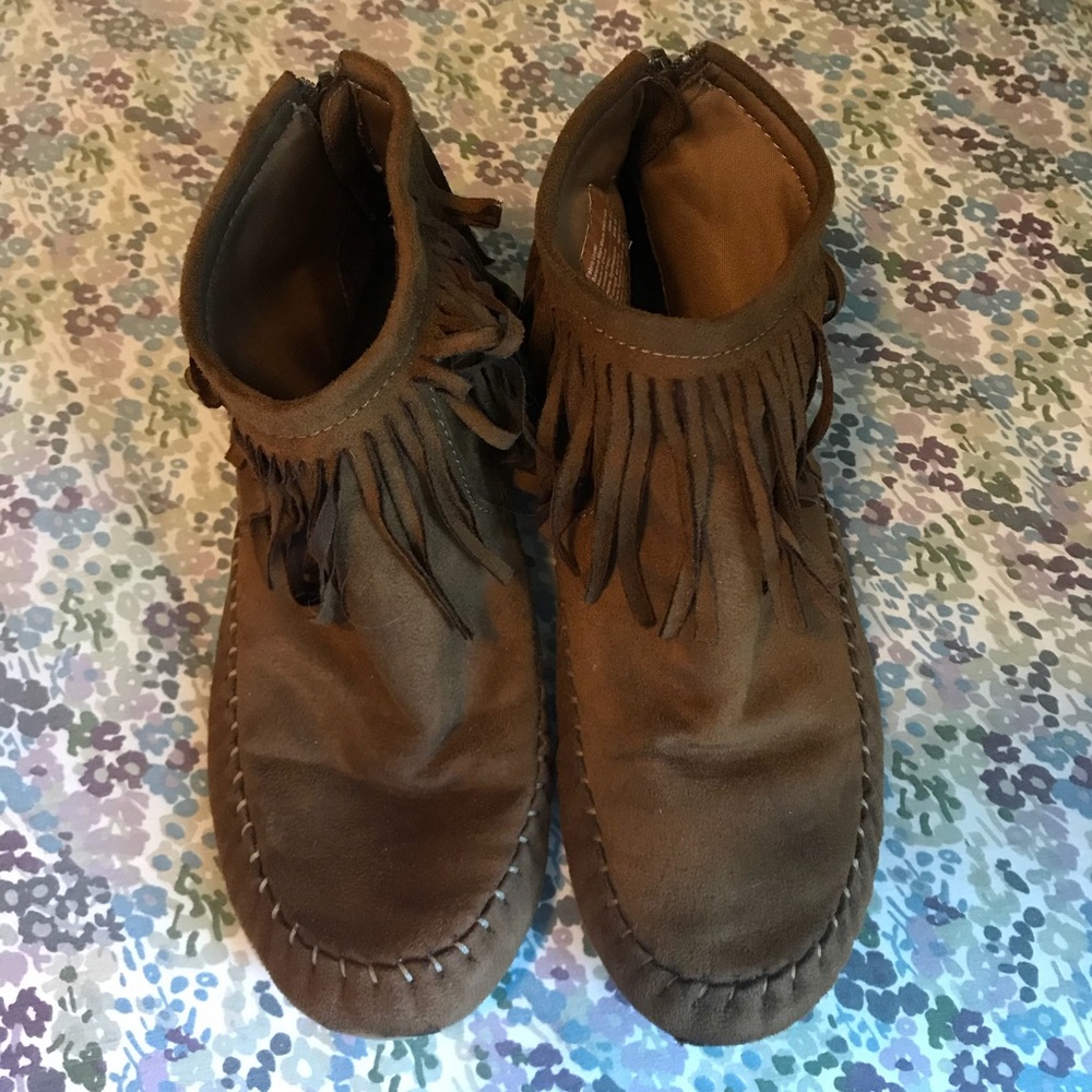 Fringe Ankle Booties